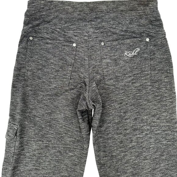 Kühl Womens Gray Heathered Drawstring Cargo Knit Pull On Pants Size 2 - Picture 3 of 12